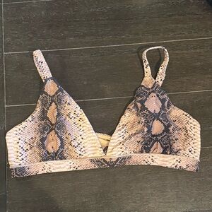 SKIMS Snake-Print Fits Everybody Bralette Size Large